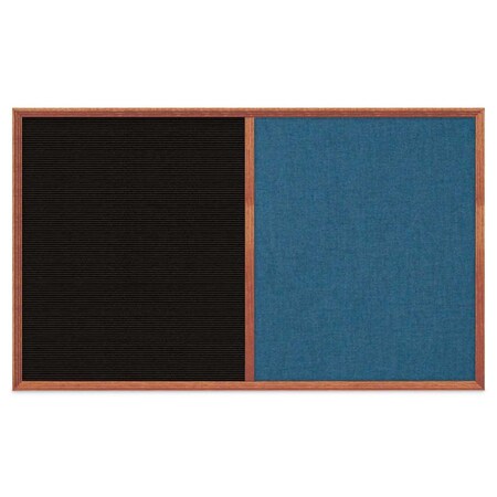 United Visual Products Slim Style Indoor Enclosed Corkboard, 18 UV501SCH-WHITE-PUMICE